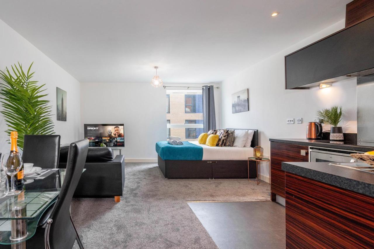 Studio Apartment - City Centre - Broad Street - Brindley Place - Wifi - Netflix - Smart Tv Бирмингем Экстерьер фото